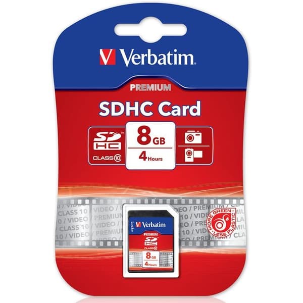VERBATIM SD-kort 8 GB Klass 10