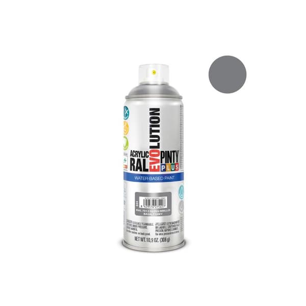 Sprayfärg Pintyplus Evolution Vattenbaserad 520cc Ral 7012 Basaltgrå