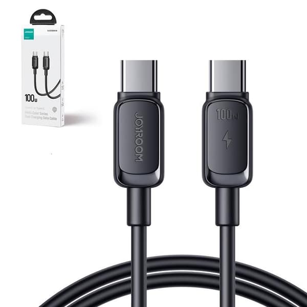 Svart USB-C-kabel 100 W 1,2 m