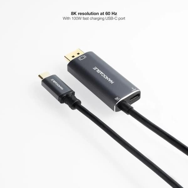USB-C/DisplayPort-adapterkabel Nanocable
