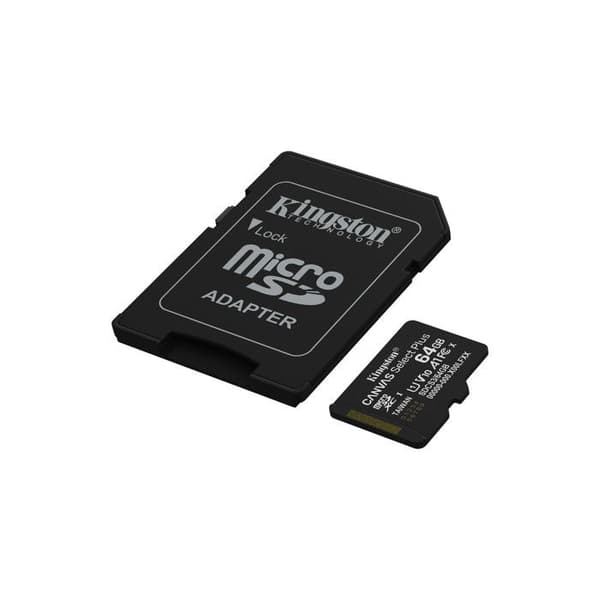 Kingston Technology microSDXC 64GB Canvas Select Plus 100MB/s A1 med SD-adapter