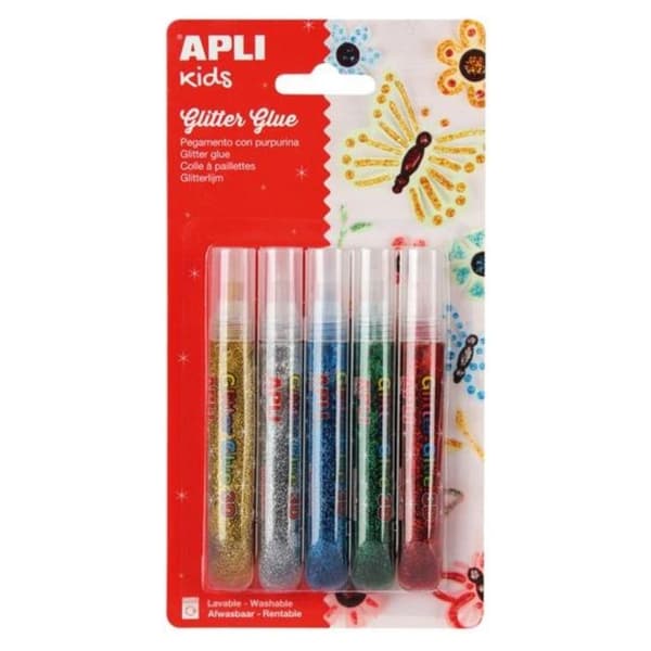 Colle Paillettes 5 rör Glitter Lim 3D