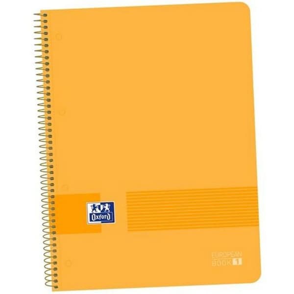 Pack papper - anteckningsbok - Oxford notebook live-go orange a4 5-pack