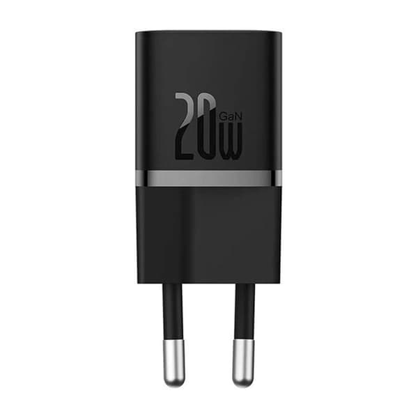 Snabbladdare - BASEUS - GAN 5 Mini - 20W - Typ-C - Svart