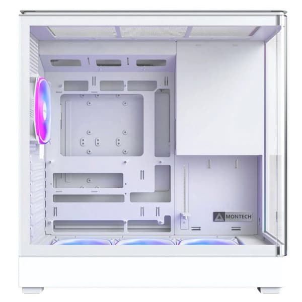 PC-chassi - MONTECH - King 45 Pro White - Vit - Stål & härdat glas - ATX/mATX/mini-ITX