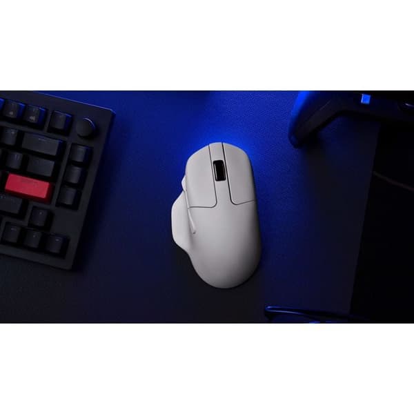 Trådlös mus - KEYCHRON - M7 - PixArt 3395 sensor - Bluetooth/2,4 GHz/USB - Vit