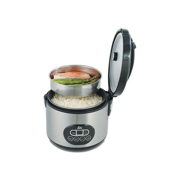 Multifunktionell riskokare - SOLIS - Rice Cooker Duo Programm - 1,2L - ångkokning - timer
