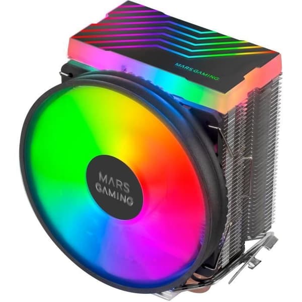 Ventilationskydd för processor - Mars Gaming - MCPU33 RGB - Svart - 11 cm - Kompatibel med Socket AM4