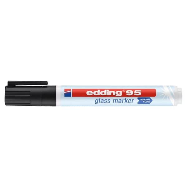 Marquer för glas - EDDING - e-95/6S 4-95-6 - 6 färger - Spets 1,5 mm, 3 mm