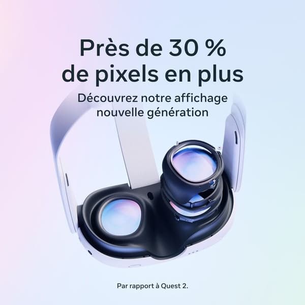 META QUEST Quest 3 512 GB Virtual Reality Headset - Vit - Trådlöst - CLPL - 6 timmar