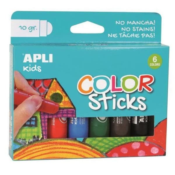 Apli Agipa - Solid gouache 6 kritor rör (10g)