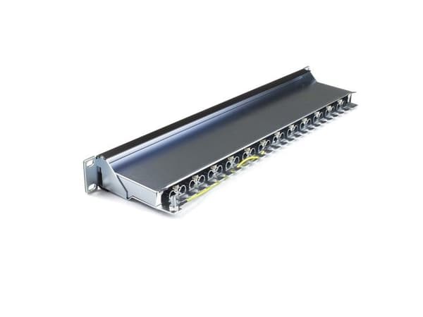 Kopplingspanel - LAPARA NETWORKING - Cat 6a Ftp - 1U - 24 RJ45-portar - Rack 19"