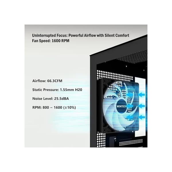Montech GF120 ARGB PWM Svart