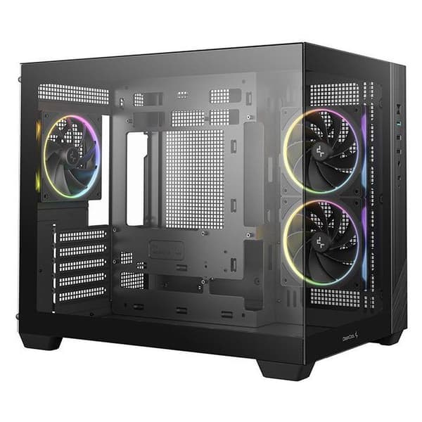 PC-chassi - DEEPCOOL - CG330 - Mini-torn - Micro-ATX-format - 3 inkluderade ARGB-fläktar - Svart