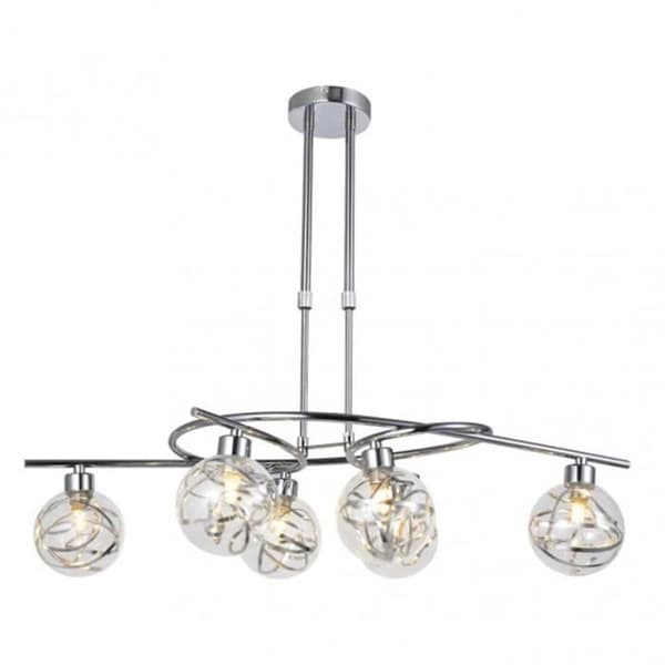 Lampor - VARANASI - Metall Krom - Glas - Modern Design
