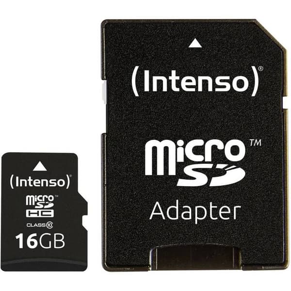 Intenso High Performance 16 GB Class 10 microSDHC-kort med SD-adapter