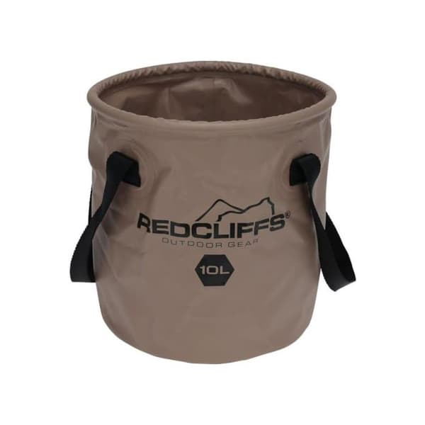 Rund dörrhink - REDCLIFFS - 10 l - Fällbar - Lätt - Brun