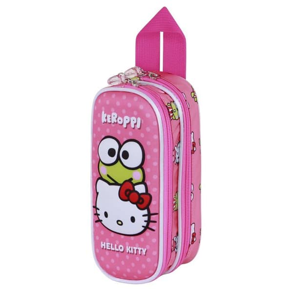 Trousse Dubbel 3D - Hello Kitty Rolig - Rosa - One Size