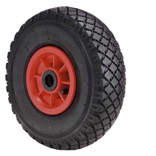 Hjulvagn med pneumatiska säckar, plastfälg 20 mm