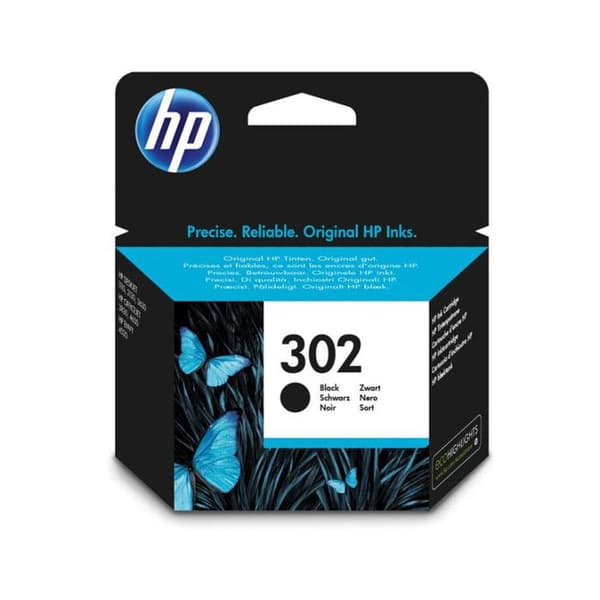 HP 302 Svart bläckpatron