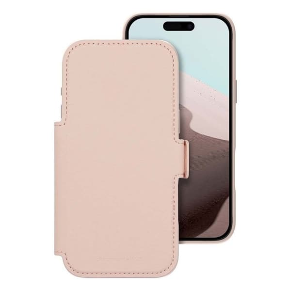 Plånboksfodral med Ställfunktion för iPhone 17 Pro Max material ICON DBRAMANTE1928 Rosa
