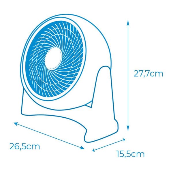 2 i 1 fläkt - GREENICE - Vit - Effekt: 50 W