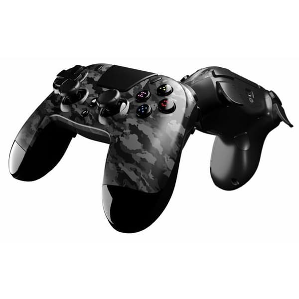 Gioteck - VX4 Camo Mörkgrå bluetooth premium trådlös handkontroll för PS4 och PC