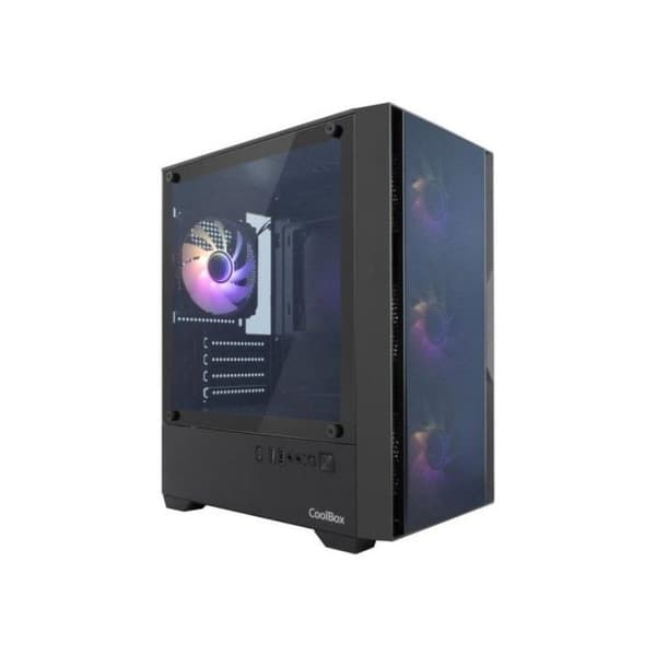 Coolbox GM220 MPFusion Micro ATX-chassi med 4 ARGB-fläktar USB-C