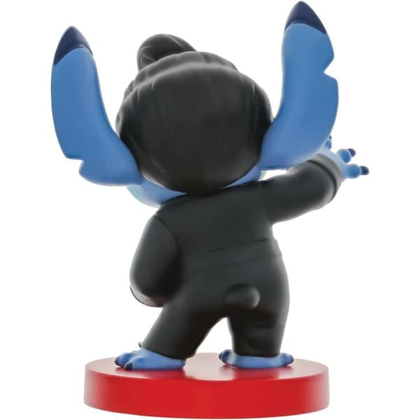 Figur figur Stitch Elvis i svart läder