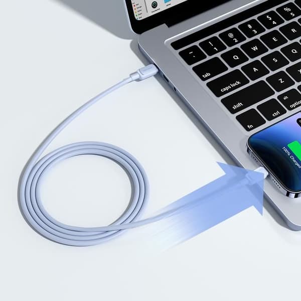 USB-C - Lightning-kabel 20 W 1,2 m blå för iPhone