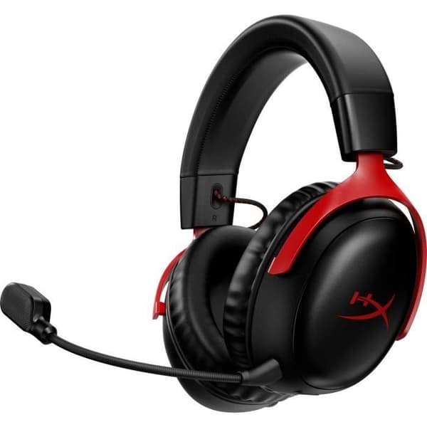Trådlöst spelheadset - HyperX Cloud III - för PC & konsol - Svart/Röd
