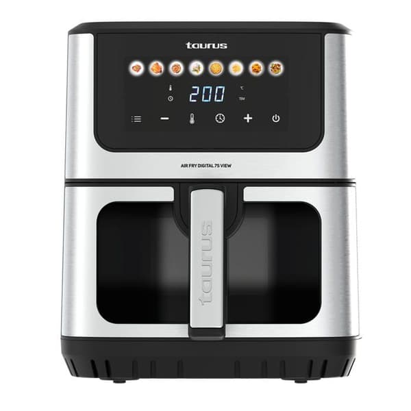 Digital luftfritös - TAURUS - Air Fry Digital 7S View - 1600W - 6,5L - 8 program - Touchscreen