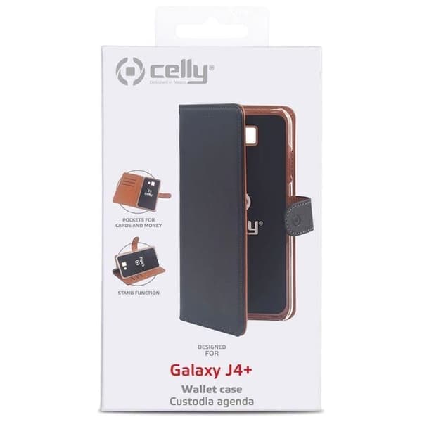 Celly Plånboksfodral för Samsung Galaxy J4 Plus