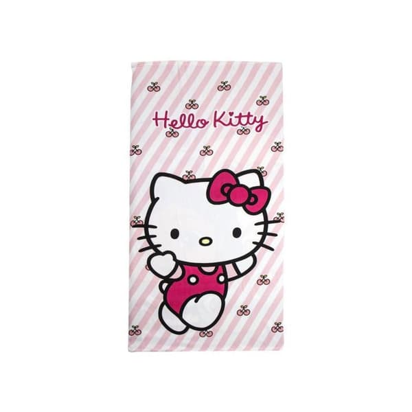 Hello Kitty Barnhandduk – Rosa – Polyester – Mjuk och Absorberande