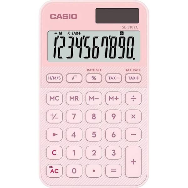 Casio fickräknare ljusrosa