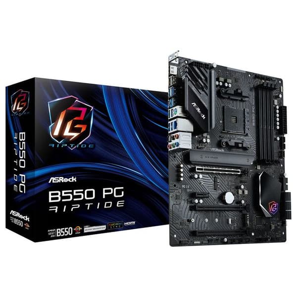 Moderkort - ASROCK - B550 PG Riptide - DDR4 SDRAM - Socket AM4 - PCIe 4.0