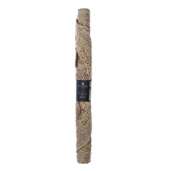 Hålvävda mattan "Esra" jute D80cm