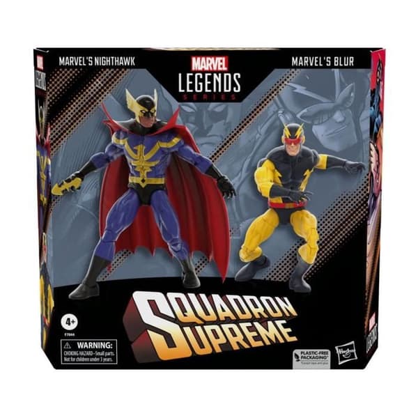 Hasbro Marvel Legends Pack 2 figurer Squadron Supreme: Nighthawk & Blur 15 cm