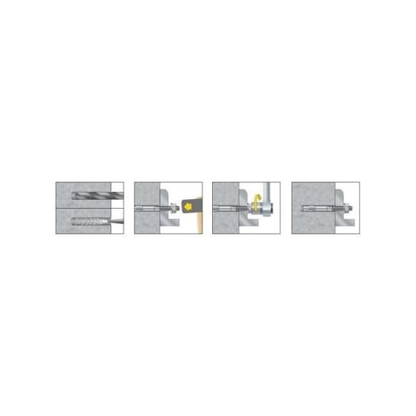 Ankare - FP - BA plus 8-75/10 - Snabbmontering - Stål - 50-pack