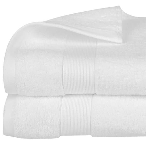 Duschhandduk "Essentiel" vit bomull 70x130cm