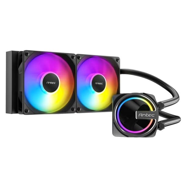 Vätskekylare för processor - Antec - 240 mm - 2 PWM ARGB-fläktar - Kopparbas