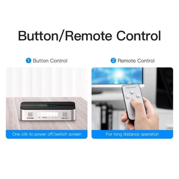 HDMI Switch 3 In 1 Out