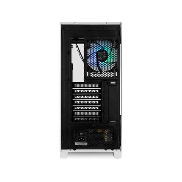 PC-låda NOX Hummer ETHER Semitorre Gaming Curved ATX USB-C Vit och Svart
