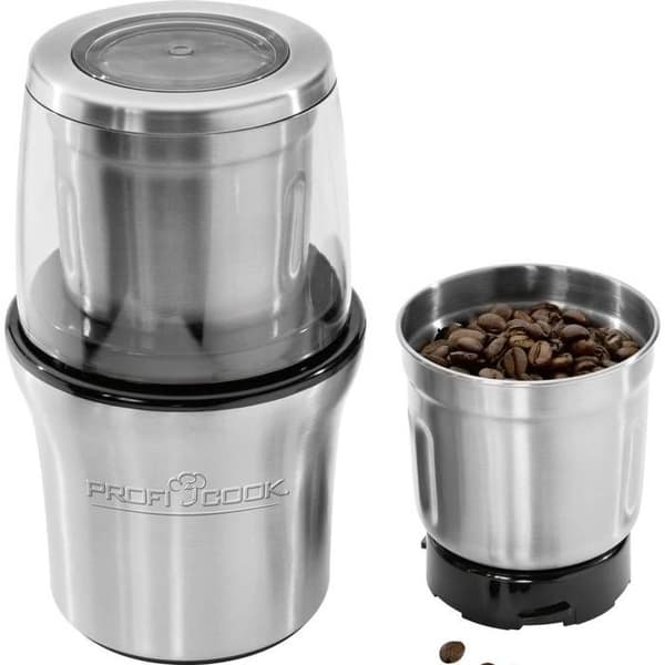 Kaffekvarn - ProfiCook - KSM1021 - 200 W - Silver - Elektrisk hackare