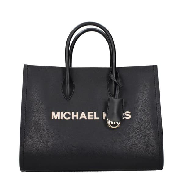 Michael Kors svart läderhandväska