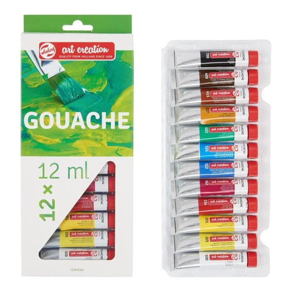 Set Gouache - ARTCREATION - Expression - 12x12 ml - Avancerad - Blandad