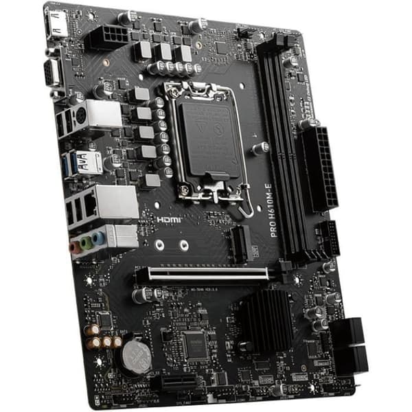 Moderkort - MSI - PRO H610M-E Intel H610 LGA 1700 micro ATX