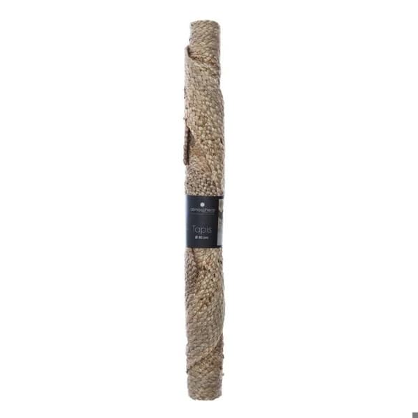 Hålvävda mattan "Esra" jute D80cm