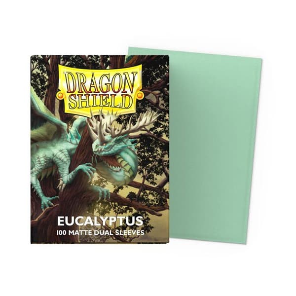 Kortfickor - Dragon Shield - Dual Matte - Eucalyptus - 100 ärmar - Flerfärgad