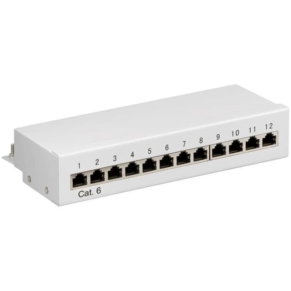 Wentronic nätverksutrustning, Cat 6, Grå